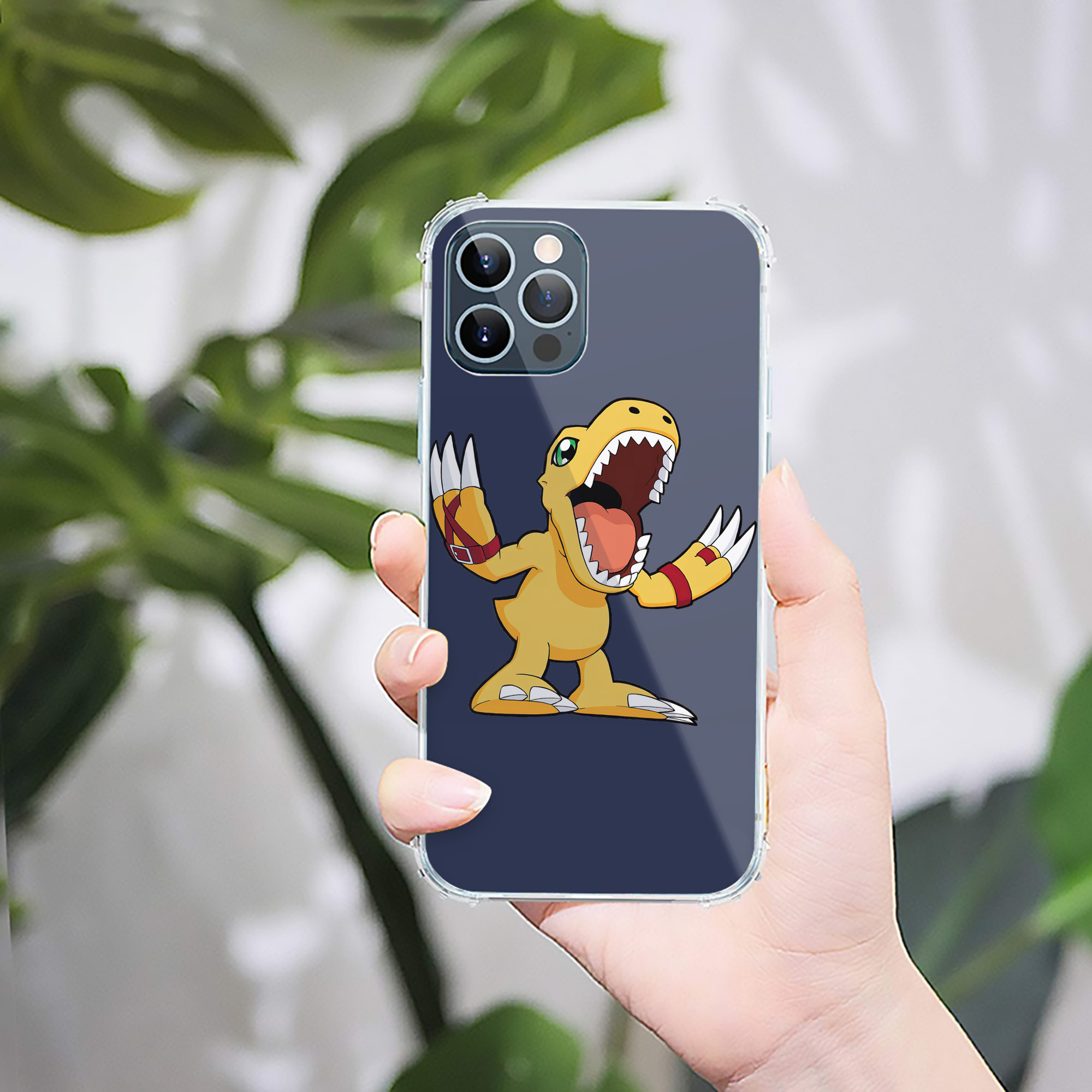 （画像用） Digimon デジタルモンスター/デジモン 【iPhone 12シリーズ対応】透明スマホケース（クリアソフトケース）